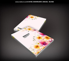 花朵图案女性服饰画册封面