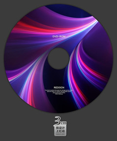 紫色视频光盘封面设计