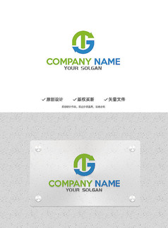 创意TG字母造型设计企业标志