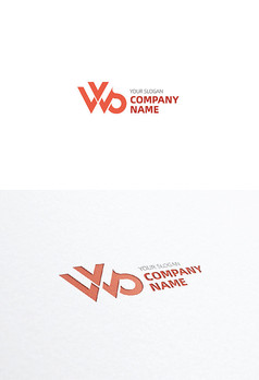 创意wv企业标志LOGO