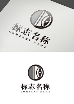 圆形创意鱼眼logo标志