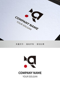 字母Aa艺术类标志设计