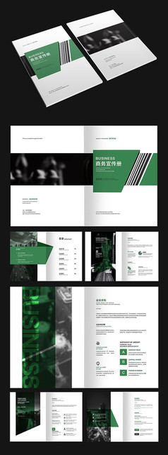 绿色商务画册