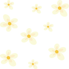 卡通手绘黄色花朵