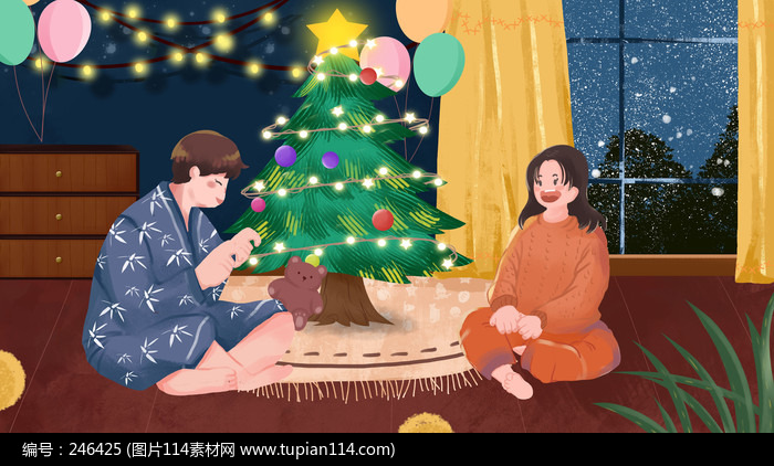 圣诞节情侣