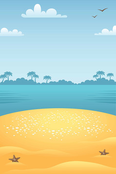 海边沙滩背景图
