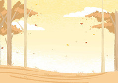 秋天树木背景图