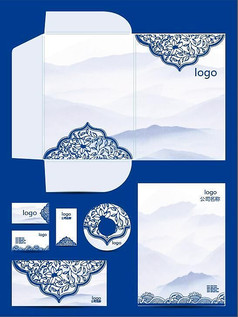 中国风青花瓷vi设计