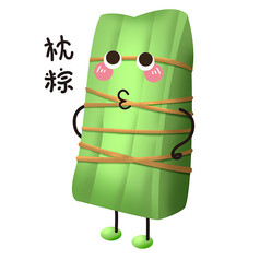 原创元素粽子种类枕粽