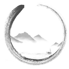 水墨古风山水边框