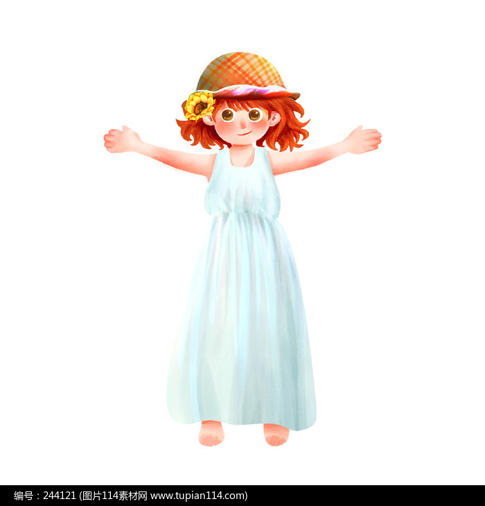 ��ñ�ӵ�СŮ���ֻ�廭Ԫ��