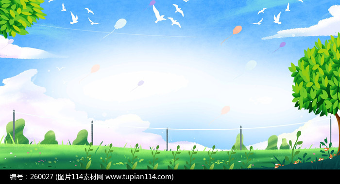 绿色植物白色鸽子背景图