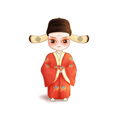 国潮q版京剧人物