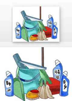 清洁工具集合