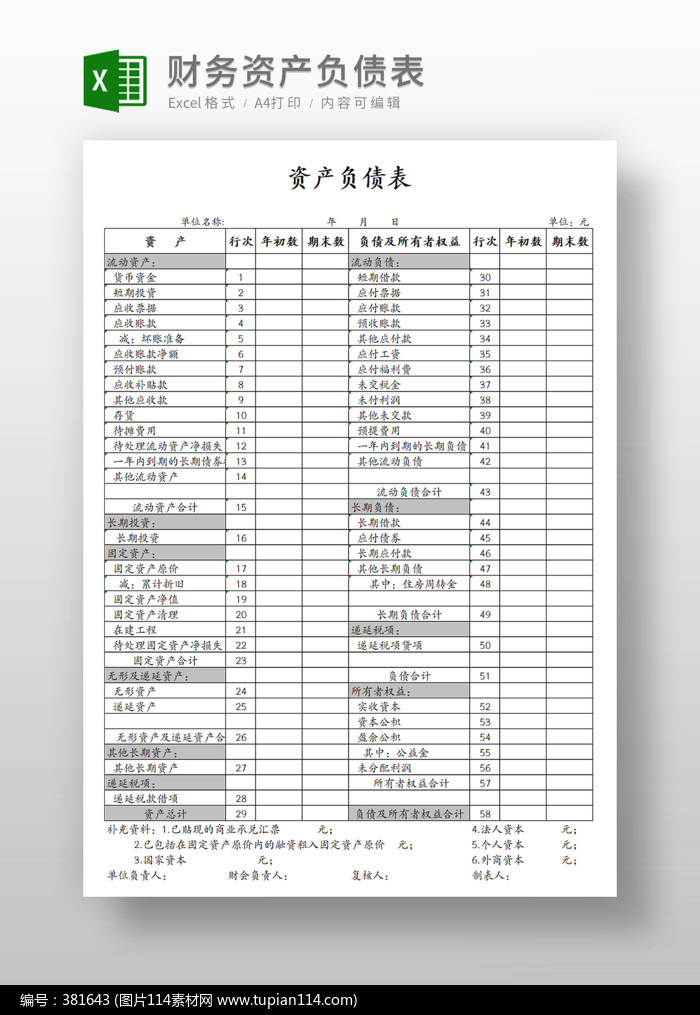 资产负债表2021欧阳图片