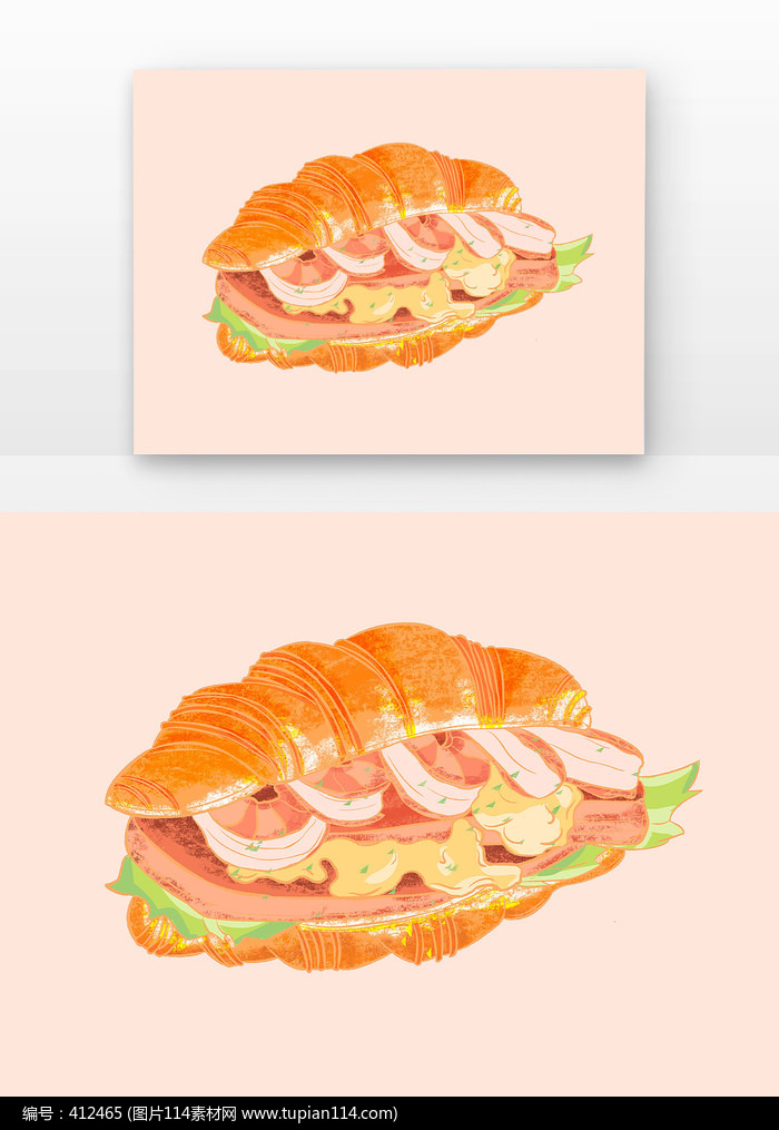 美味西餐三明治