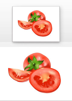 切开的番茄怎么画图片