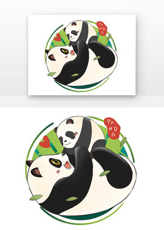 可爱的熊猫