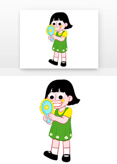 爱牙日可爱刷牙人物