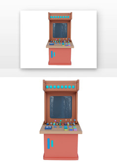 ��ɫ�ϻ�Ͷ�Ҷ๦����Ϸ��3D����Ԫ��