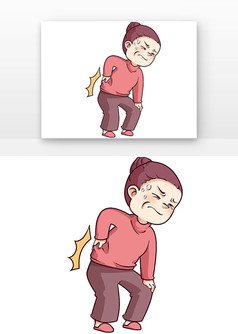 骨质增生老人腰痛