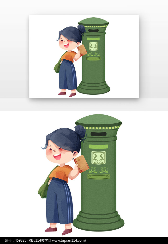 邮政日女孩站在油桶旁边