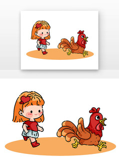 感恩节火鸡和儿童元素