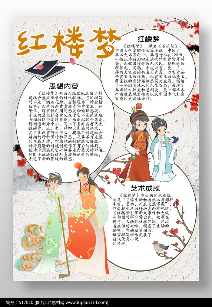 红楼梦读书手抄报