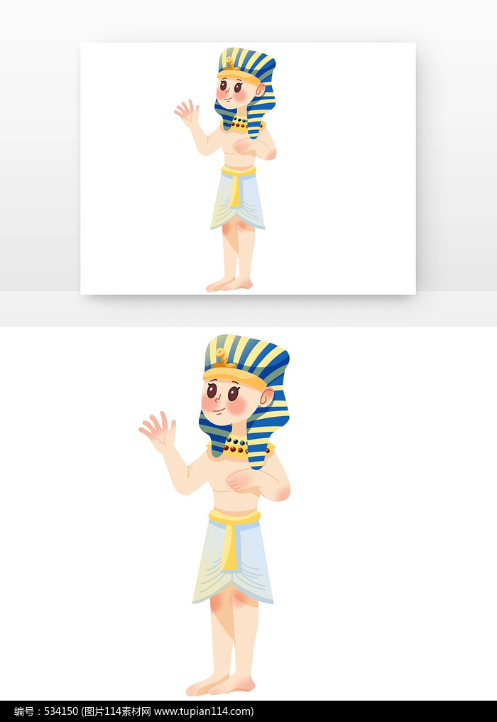 古埃及法老卡通人物