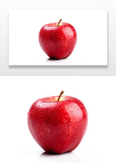 红润的苹果插画