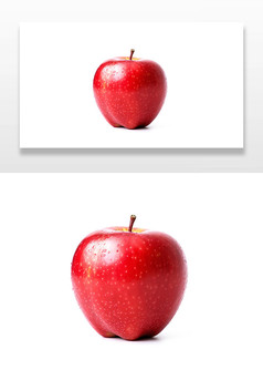 光洁诱人的水果苹果插画
