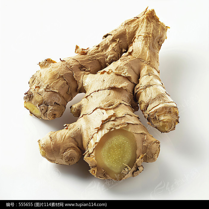 黄色的生姜素材图片
