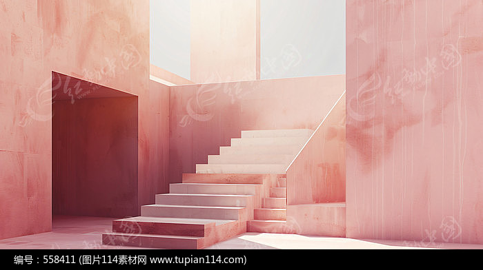 粉色建筑物
