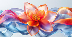 美丽现代花朵背景