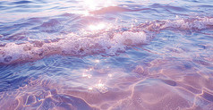 掀起海浪的海面