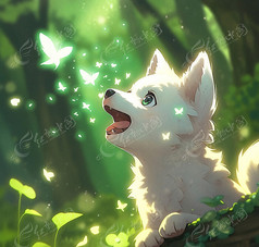 森林小白狗