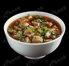 一碗炖肉美食图片