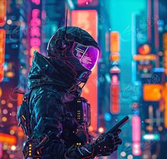 战斗科技男子
