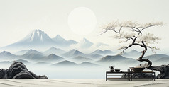 漂亮山峰图片