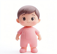 穿着粉色衣服的幼儿